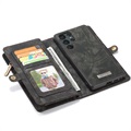 Wielofunkcyjne Etui z Portfelem 2-w-1 Caseme do Samsung Galaxy S22 Ultra 5G - Czarne