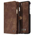 iPhone 7 Plus / iPhone 8 Plus - Etui-Portfel 2-w-1 Caseme - Brąz