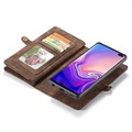 Samsung Galaxy S10 Wielofunkcyjne Etui z Portfelem 2-w-1 Caseme - Brąz