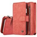 iPhone 7/8/SE (2020)/SE (2022) - Etui-Portfel 2-w-1 Caseme - Czerwony