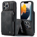iPhone 13 Pro Etui Hybrydowa Caseme C20 z Kieszonką na Zamek - Czarne