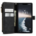 iPhone 14 Wielofunkcyjne Etui-Portfel Caseme C30 - Czarne