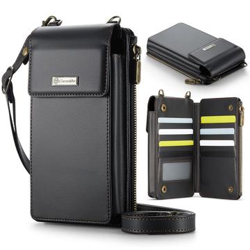Uniwersalna torba na ramię Caseme ME50 z ochroną RFID - 4"-7.3" - czarna