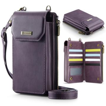 Uniwersalna torba na ramię RFID Caseme Me40 - 4"-7.5" - fioletowa