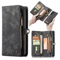Samsung Galaxy Note 10+ Wielofunkcyjny Pokrowiec-Portfel Caseme - Czarny