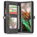 Samsung Galaxy Note 10+ Wielofunkcyjny Pokrowiec-Portfel Caseme - Czarny