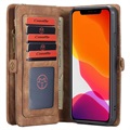 Wielofunkcyjne etui z portfelem CaseMe 2-w-1 do telefonu iPhone 11 Pro - Brąz