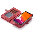 Wielofunkcyjne etui z portfelem CaseMe 2-w-1 do telefonu iPhone 11 Pro - Czerwień