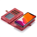 Wielofunkcyjne Etui z Portfelem 2-w-1 Caseme do iPhone 11 Pro Max - Czerwień