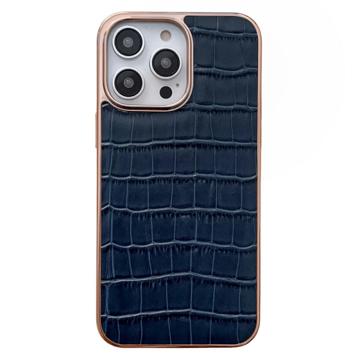 iPhone 14 Pro Max Pokryte Skórą Etui z Serii Crocodile