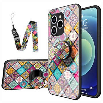 Honor 60 SE Hybrydowe Etui Checkered Pattern - Kolorowa Mandala