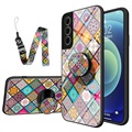 Samsung Galaxy S21 FE 5G Hybrydowe Etui Checkered Pattern - Kolorowa Mandala