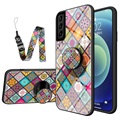 Samsung Galaxy S21+ 5G Hybrydowe Etui Checkered Pattern - Kolorowa Mandala