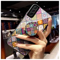 Samsung Galaxy S21+ 5G Hybrydowe Etui Checkered Pattern - Kolorowa Mandala