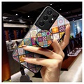 Samsung Galaxy S21 Ultra 5G Hybrydowe Etui Checkered Pattern - Kolorowa Mandala