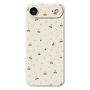 Etui z TPU iPhone 17 Air z wzorem wiśniowym - beżowe