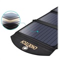 Dwuportowa Składana Ładowarka Solarna Choetech - 19W - Czarna