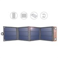 Składany Panel Słoneczny Choetech - USB, 14 W - Czarny