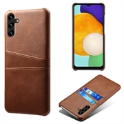 Etui z Powlekanego Plastiku Samsung Galaxy A14/A14 5G z Kieszeniami na Karty