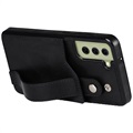 Samsung Galaxy S21 FE 5G - Etui RFID z TPU z Podpórką - Czarne