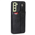 Samsung Galaxy S21 FE 5G - Etui RFID z TPU z Podpórką - Czarne