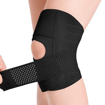 Kompresyjne nakolanniki sportowe do biegania i koszykówki - XL - Czarne