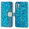 Etui-Portfel z Serii Croco Bling do Samsung Galaxy A34 5G - Błękit