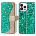 Etui-Portfel z Serii Croco Bling do Samsung Galaxy A13 5G - Różowe Złoto