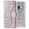 Etui z Portfelem Croco Bling do Samsung Galaxy A20e