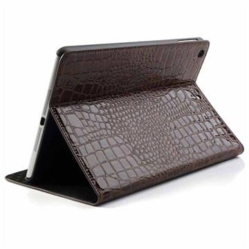 Etui Folio iPad Air - krokodyl - brązowe