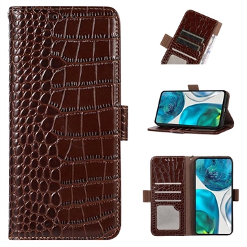 Motorola Moto G73 Skórzane Etui z Portfelem Crocodile z RFID