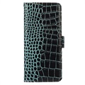 Samsung Galaxy A53 5G Skórzane Etui z Portfelem Crocodile z RFID - Zieleń