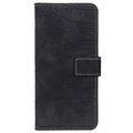 Etui-Portfel ze Skóry Krokodyla Honor 20 - Czarne