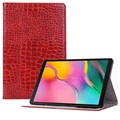 Samsung Galaxy Tab S5e Etui Folio - Krokodyl - Czerwień