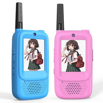 D3 Kids Walkie Talkie z kamerą i wyświetlaczem - 2 szt. - Różowy/Niebieski