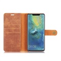 Odczepialne Skórzane Etui-Portfel DG.Ming 2-w-1 do Huawei Mate 20 Pro - Brązowe