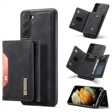 Hybrydowe Etui DG.Ming M2 do Samsung Galaxy S21 5G z Portfelem - Czarne