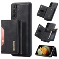 Hybrydowe Etui z Portfelem DG.Ming M2 do Samsung Galaxy S21 FE 5G - Czarne