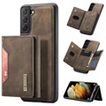 Hybrydowe Etui z Portfelem DG.Ming M2 do Samsung Galaxy S21 FE 5G - Kolor Kawy