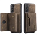 Hybrydowe Etui z Portfelem DG.Ming M2 do Samsung Galaxy S21 FE 5G - Kolor Kawy