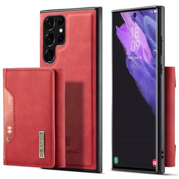 Hybrydowe Etui z Portfelem DG.Ming M2 do Samsung Galaxy S23 Ultra 5G - Czerwień