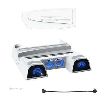DOBE TP5-3532D Podstawka chłodząca i stacja ładująca z dwoma kontrolerami do Sony PlayStation 5 Slim/5 Pro