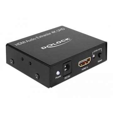 Ekstraktor audio DeLock HDMI - 4K @ 30Hz - Czarny