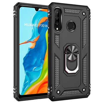 Hybrydowe Etui Defender Series na Huawei P30 Lite - Czerń
