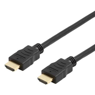 Kabel Deltaco High-Speed HDMI 2.0 z Ethernetem - 1m - Czarny