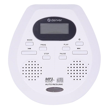 Przenośny odtwarzacz CD/MP3 Denver DMP-395W - biały