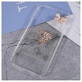 iPhone 13 Pro Max Etui Diamond Decor z TPU - Serce