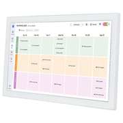 Cyfrowy organizer rodzinny z ekranem dotykowym - 15.6" - biały