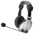 Digitus DA-12201 Stereo Multimedia Headset - Silver / Black