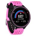 Garmin Forerunner 235/630/735 Dwukolorowy Silikonowy Pasek - Różowy / Czerń